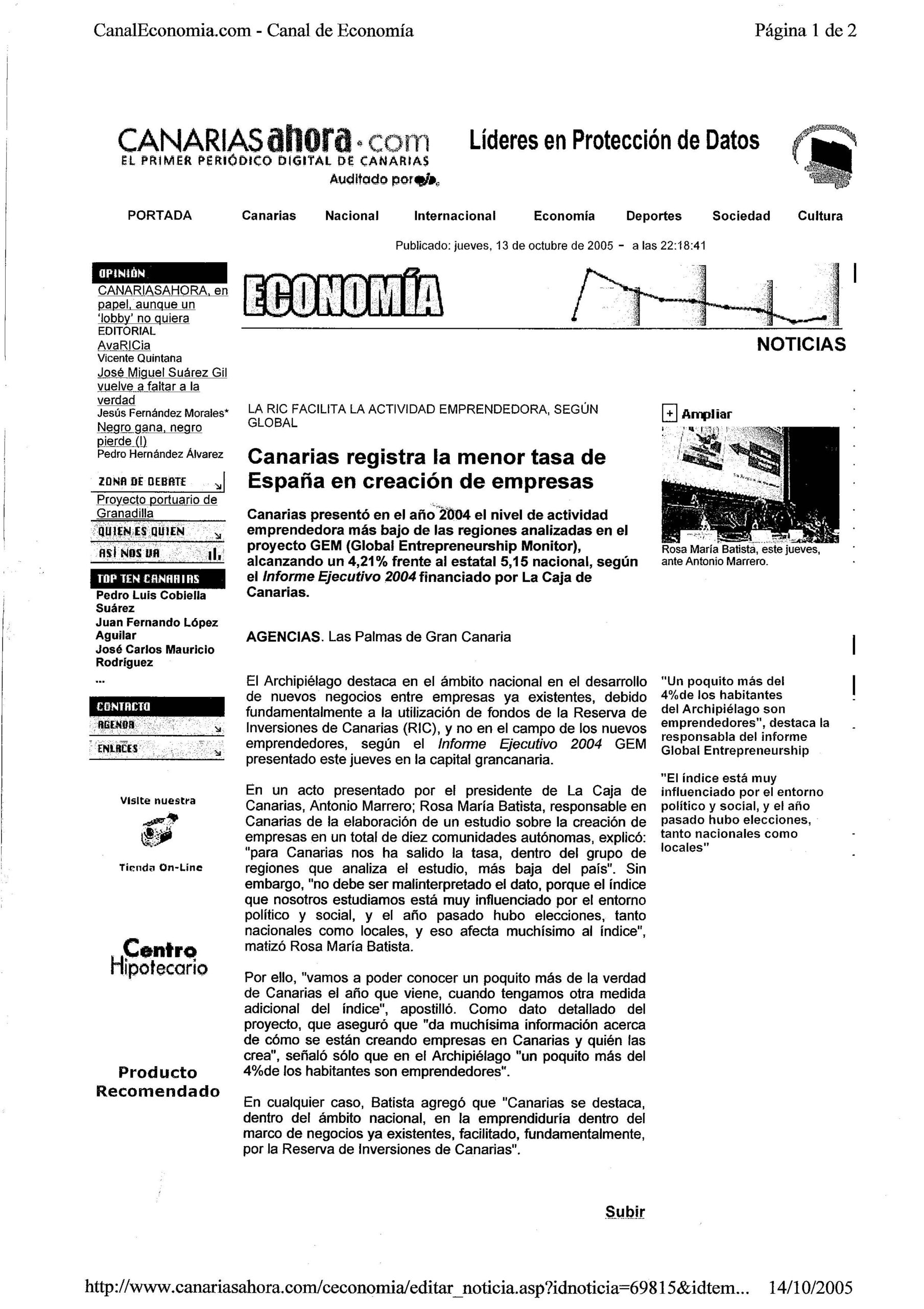 Menor tasa de creación de empresas en España