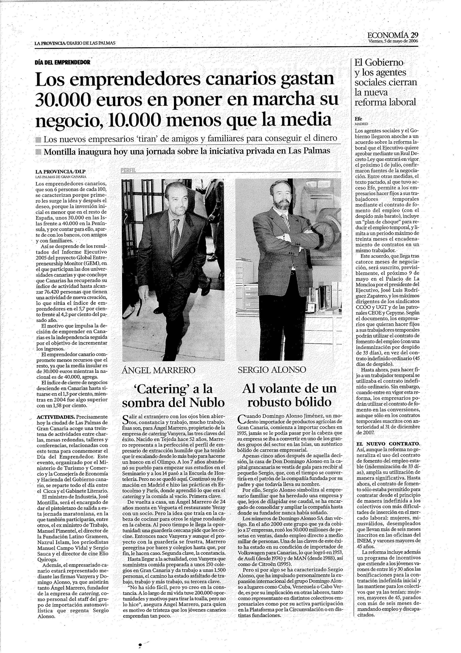Costes del emprendedor canario