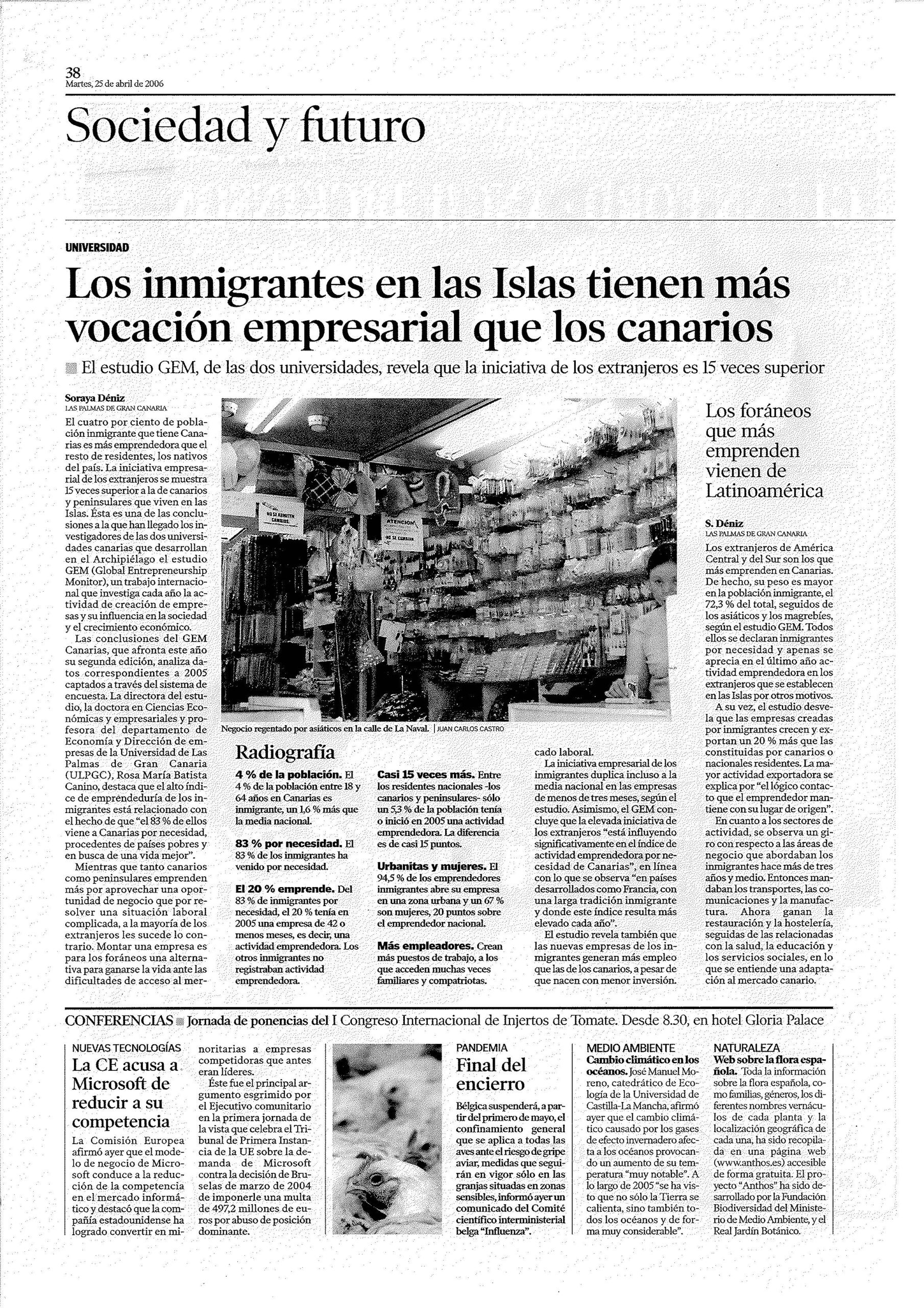 Inmigrantes con vocación empresarial